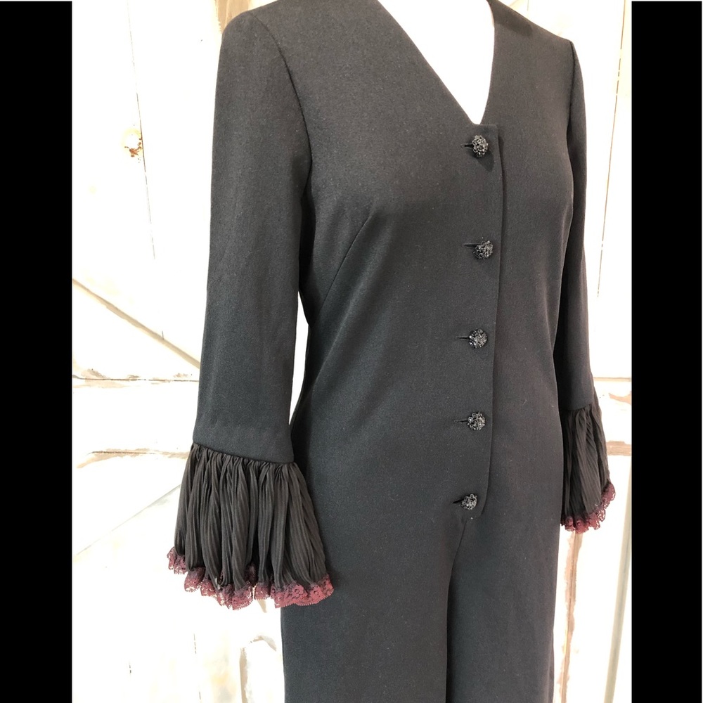 Vintage 60’s Eve Le Coq wide leg cropped jumpsuit